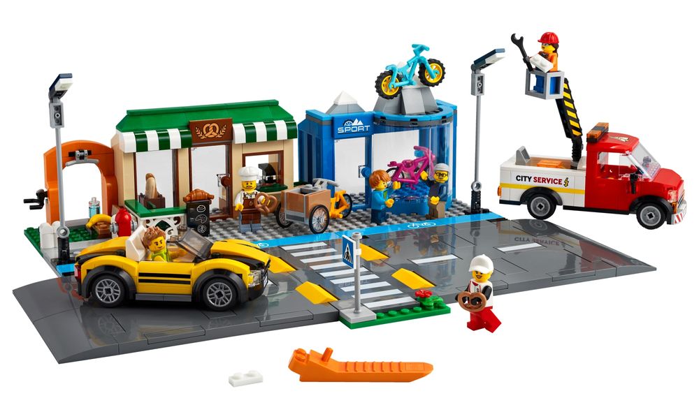 Lego City Rua De Compras Lego Lego City Rua De Compras Lego