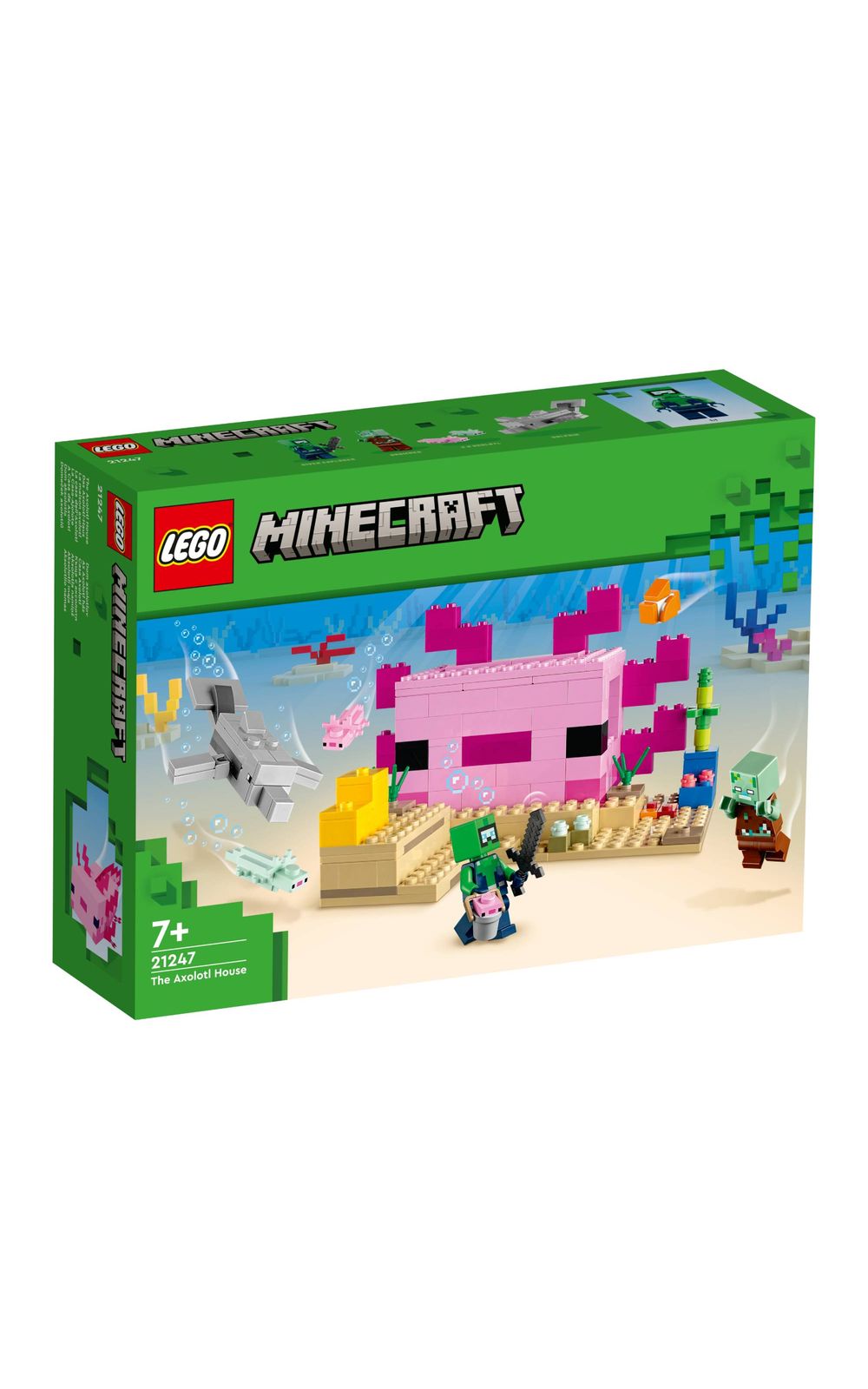 A Casa do Axolotl 21247 LEGO® Minecraft®