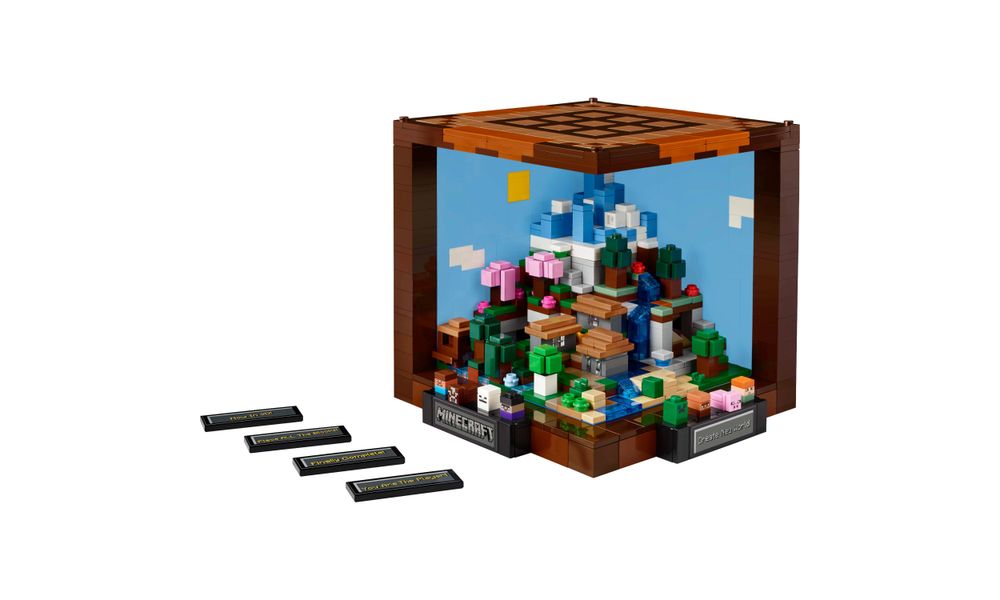 A Mesa de Artesanato 21265 | LEGO® Minecraft | Loja LEGO® BR