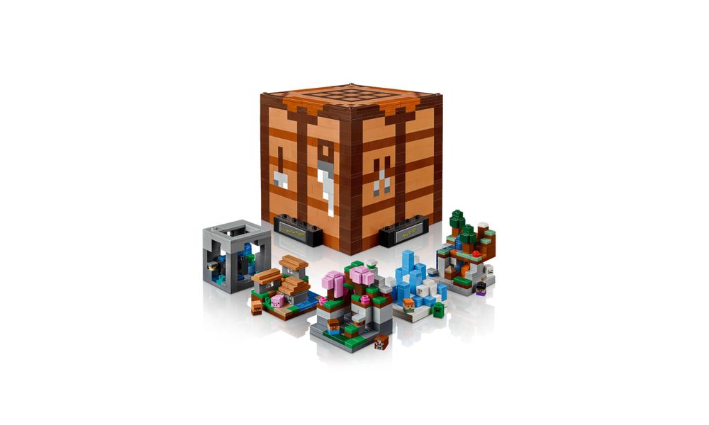 A Mesa de Artesanato 21265 | LEGO® Minecraft | Loja LEGO® BR