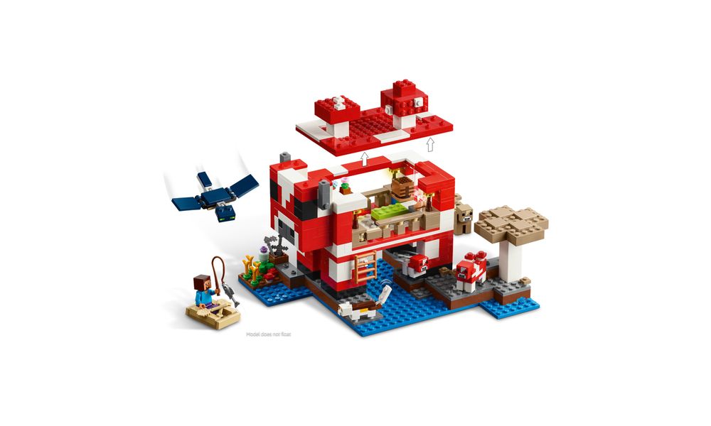 お宝ハウス A casa do cogumelo 21270 | LEGO® Minecraft | Loja LEGO® BR