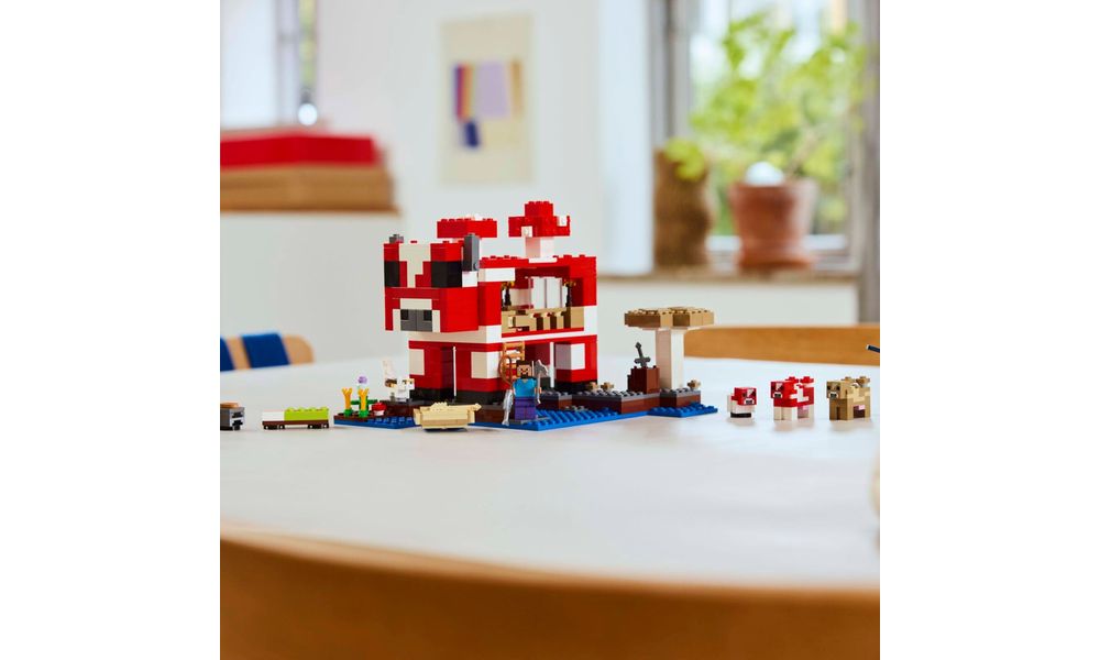 A casa do cogumelo 21270 | LEGO® Minecraft | Loja LEGO® BR