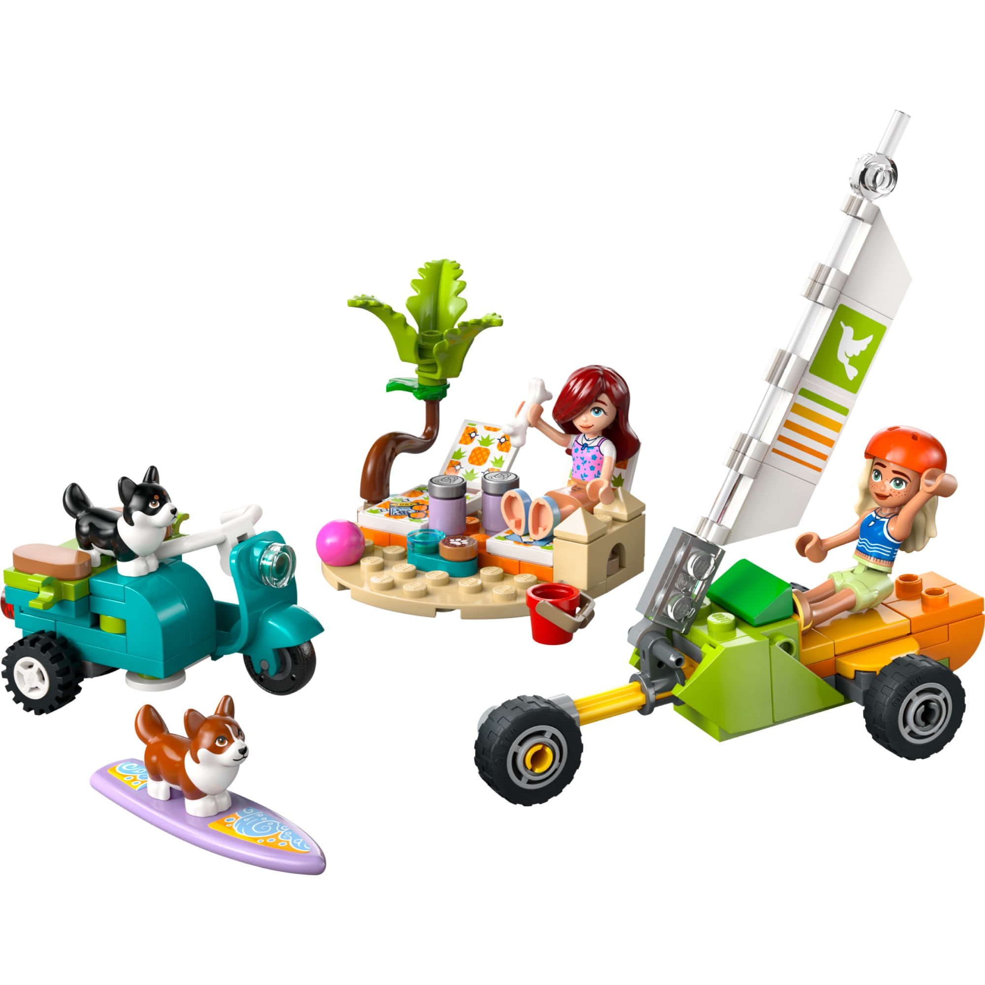 LEGO® Friends - Cães surfistas e aventura de scooter