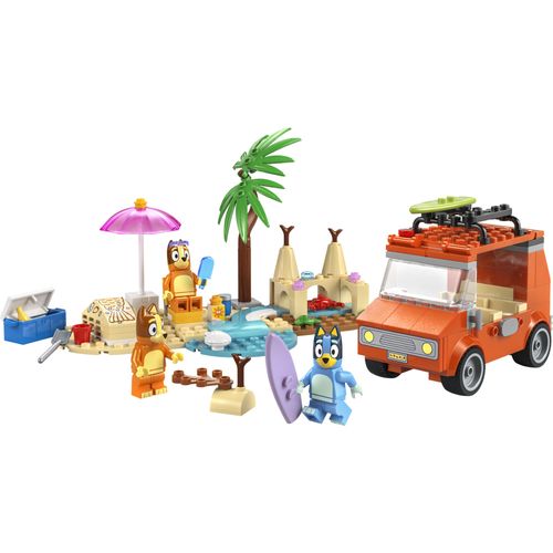 LEGO® Bluey - Viagem de carro em família e praia de Bluey