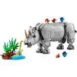 31171-LEGO-Creator-animais-selvagens-rinoceronte-majestoso-com-passaros