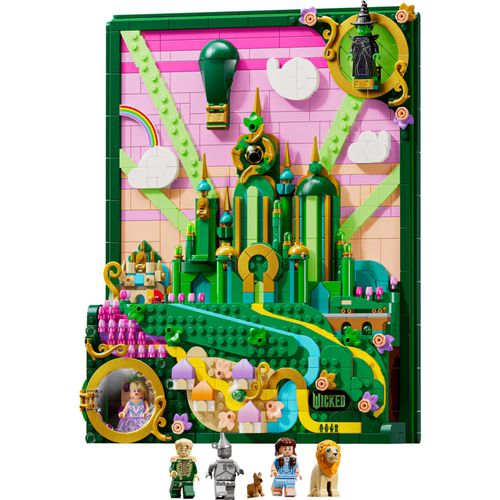 LEGO® Wicked - Arte de parede da Cidade Esmeralda