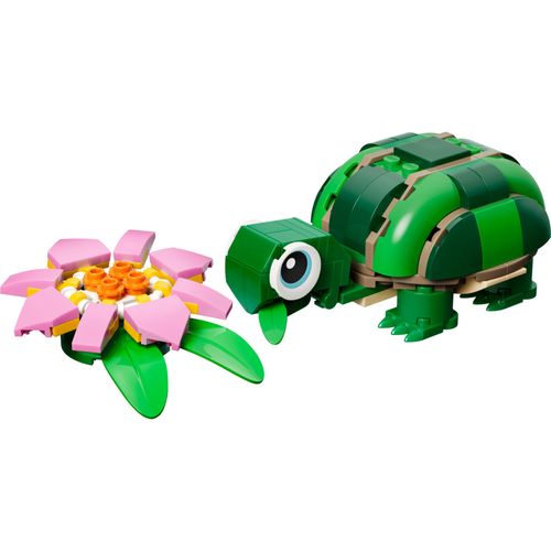 LEGO® Creator 3 em 1 - Tartaruga com uma flor de lírio-d'água
