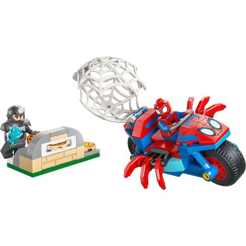 LEGO® Marvel - Homem-Aranha em sua motocicleta vs Rino