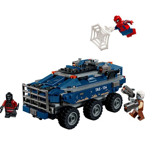 LEGO® Marvel - Perseguição do Homem-Aranha no Transporte da Prisão